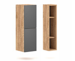 Set of Wall-mounted Cabinets Barcelona 1, craft gold/graphite