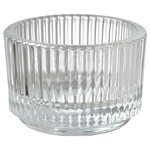 FINSMAK Tealight holder, clear glass, 3.5 cm