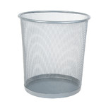 Wastepaper Basket 15 l, silver