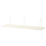 BERGSHULT / PERSHULT Wall shelf, white, white, 120x30 cm