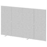 SIDORNA Room divider, grey, 320x195 cm