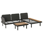 REVSKÄR 3-seat conversation set, anthracite outdoor