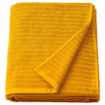 VÅGSJÖN Bath sheet, golden-yellow, 100x150 cm