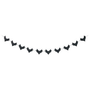 HÖSTAGILLE Garland, bat black, 4 m