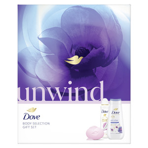 DOVE Gift Set Anti-Stress - Shower Gel, Soap & Deo Spray