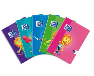 Notebook A5 16 Pages Lined Lion Oxford 10pcs, assorted