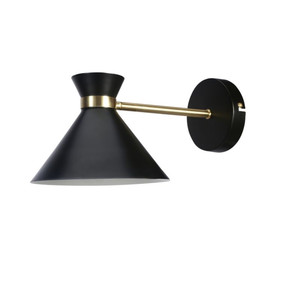 GoodHome Wall Lamp Apennin E27, black