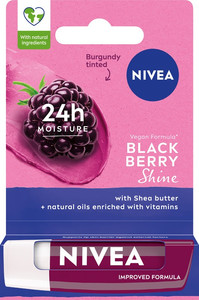 NIVEA Lip Care Blackberry Shine Natural 4.8g