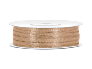 Satin Ribbon 50m 3mm, gold