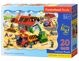 Castorland Children's Puzzle House in Construction 20pcs Maxi 4+