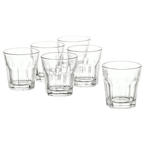 POKAL Snaps glass, clear glass, 5 cl, 6  pack