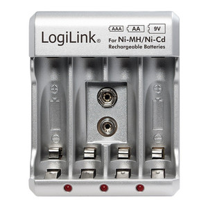 LogiLink Battery Charger for Ni-M H / ni-Cd AA / AAA/ 9V