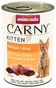 Animonda Carny Kitten Beef & Poultry Cat Wet Food 400g