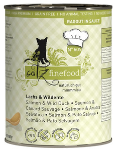 Catz Finefood Ragout N.605 Cat Wet Food Salmon & Wild Duck 380g