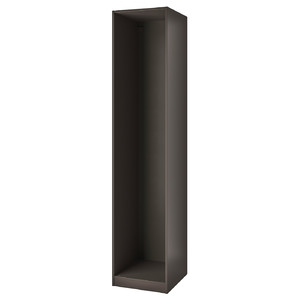 PAX Wardrobe frame, dark grey, 50x58x236 cm