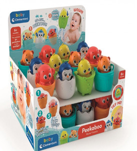 Clementoni Baby Bath Toy Peekaboo 1pc, assorted, 6m+