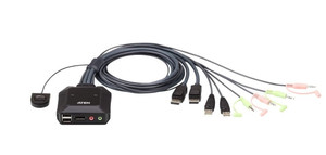 ATEN Cable 2-Port USB DP KVM Switch CS22DP