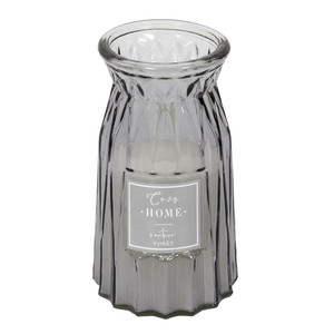 Scented Candle in a Glass Vase, grey