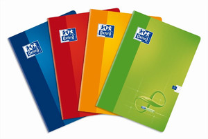 Notebook A4 60 Pages Squared Oxford Infinium 5pcs, assorted colours