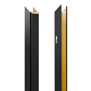 Adjustable Door Frame Jamb 80-100 mm, right, premium black