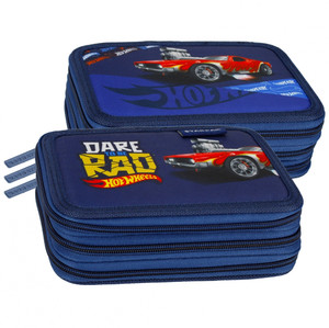 Pencil Case with 35 Accessories Hot Wheels 1pc