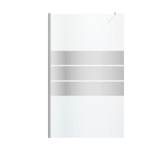 GoodHome Walk-in Shower Panel Beloya 120cm, chrome/mirror glass