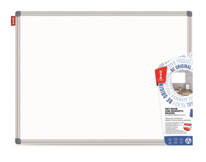 Memoboards Magnetic Whiteboard, aluminium frame, 90x60