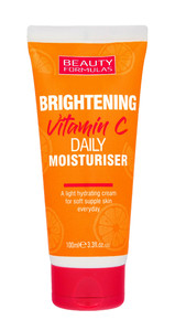 Beauty Formulas Brightening Vitamin C Daily Moisturiser Face Cream Vegan 100ml