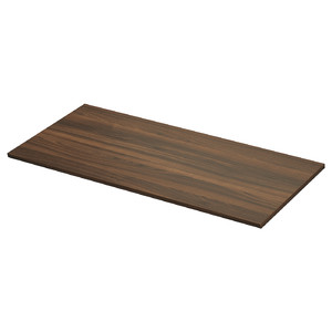 TOLKEN Countertop, brown walnut effect/laminated board, 122x49 cm