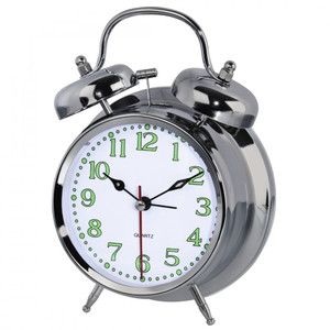 Hama Alarm Clock Nostalgia, silver