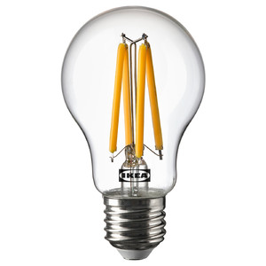 SOLHETTA LED bulb E27 470 lumen, globe clear