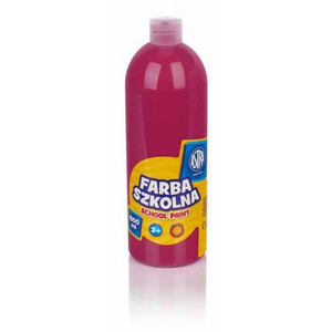 Astra School Paint Bottle 1000ml, pink