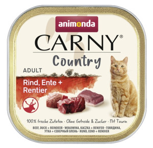 Animonda Carny Country Adult Beef, Duck & Reindeer Cat Food 100g
