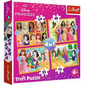 Trefl Children's Puzzle Disney Princesses 4in1 4+