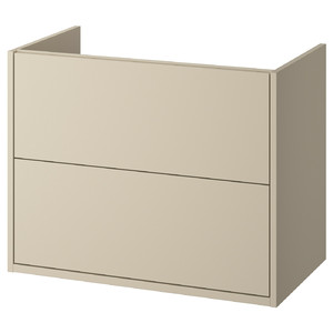 HAVBÄCK Wash-stand with drawers, beige, 80x48x63 cm