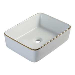 Sepio Countertop Wash Basin 48 x 37 cm, gold