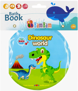 Bam Bam Bath Book Dinosaur World 6m+