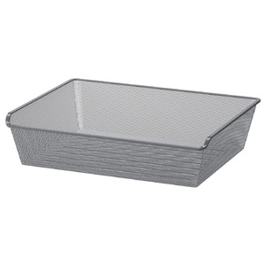 KOMPLEMENT Mesh basket, dark grey, 75x58 cm