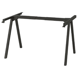 TROTTEN Underframe for table top, anthracite, 140/160 cm