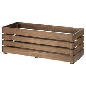 STJÄRNANIS Flower box, outdoor acacia, 75x27 cm