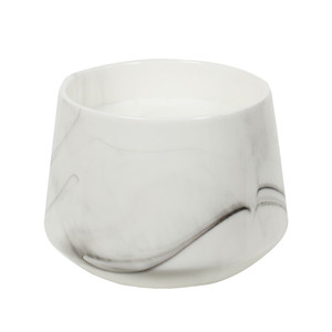 Scented Candle Marble L, white
