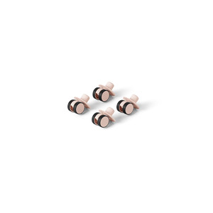 MODU 4x Swirly Wheels, soft rose