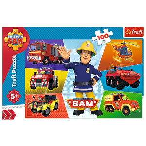Trefl Children's Puzzle Fireman Sam's Vehicles 100pcs 5+