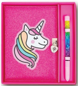 Strux Glitter Diary with Pen Unicorn 6+