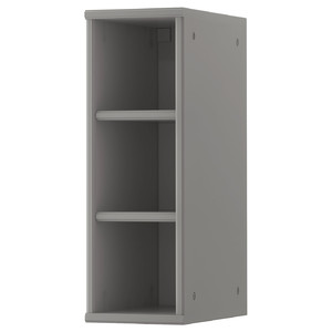 TORNVIKEN Open cabinet, grey, 20x37x60 cm