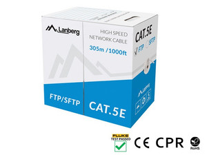 Lanberg LAN Cable SFTP cat.5e Solid CU CPR 305m
