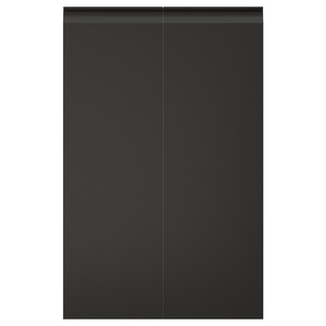 UPPLÖV 2-p door f corner base cabinet set, right-hand/matt anthracite, 25x80 cm