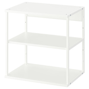 PLATSA Open shelving unit, white, 60x40x60 cm