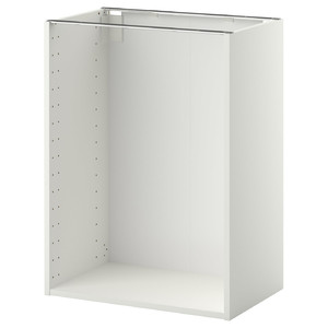 METOD Base cabinet frame, white, 60x37x80 cm