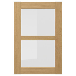 FORSBACKA Glass door, oak, 40x60 cm